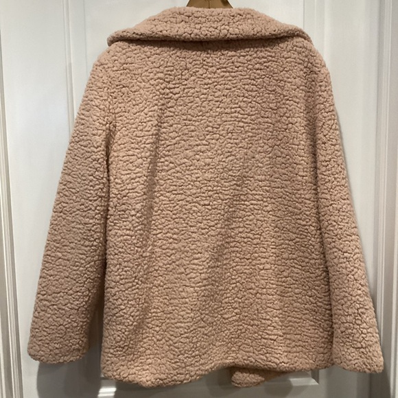 Pink Sherpa Blazer Coat - Picture 11 of 13
